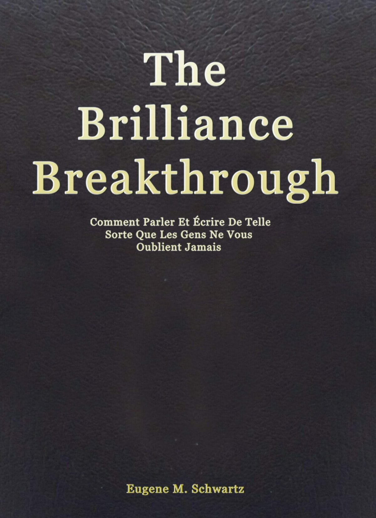 The Brilliance Breakthrough de Eugène Schwartz Front cover 2048